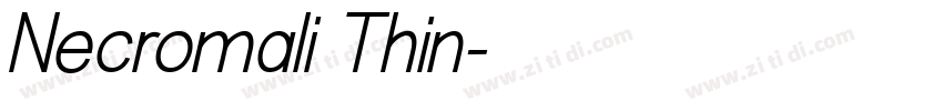 Necromali Thin字体转换